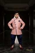 Raja Boys Sherwani Zalm Blauw - Foto 1