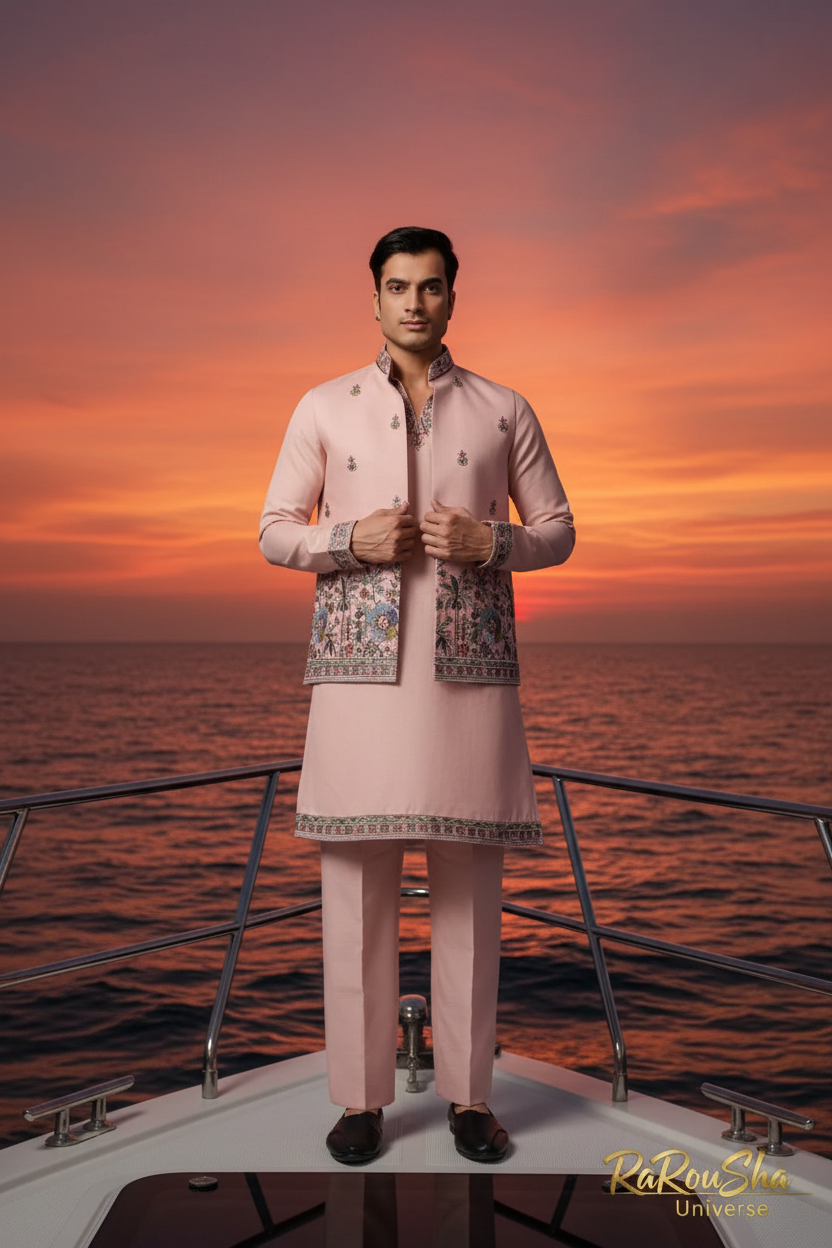 Roze Kurta Jacket - Yacht