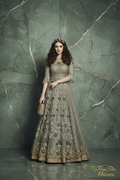 Sage Green Anarkali - Staand