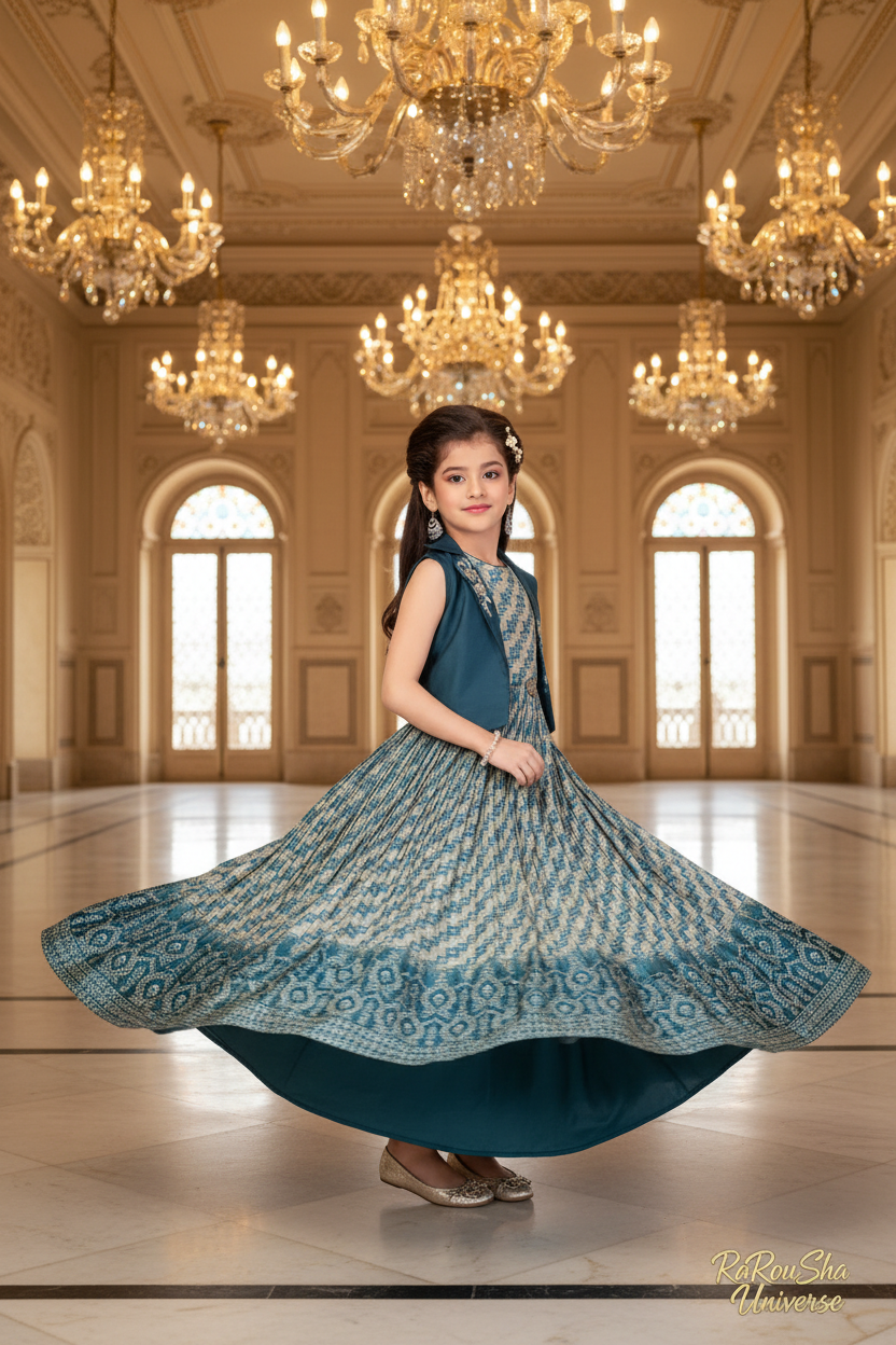 Teal Jurk - Paleis Twirl