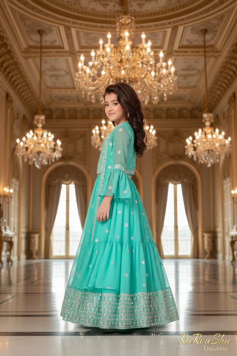 Turquoise Jurk - Paleis