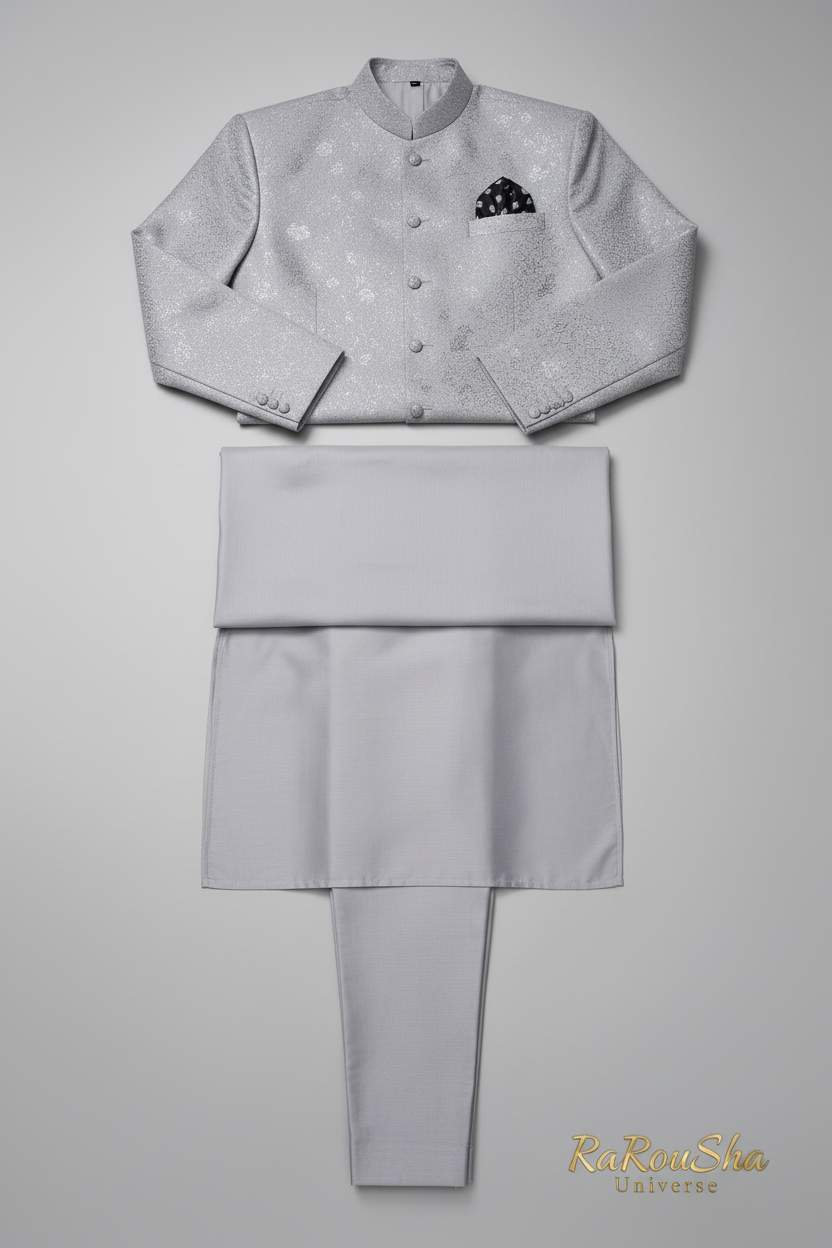 Zilvergrijs Prince Jacket - Flat lay
