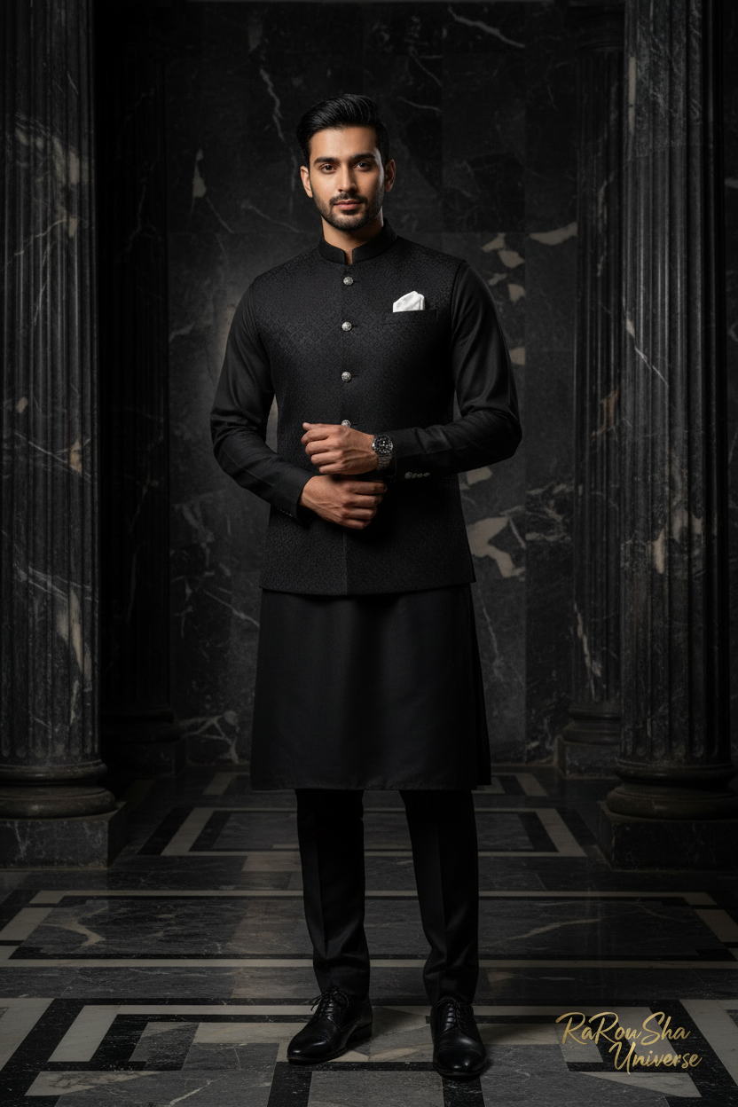 Zwart Prince Jacket - Gecorrigeerde proporties
